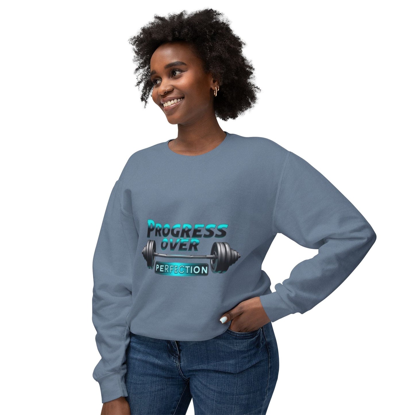 Progress over perfection Crewneck Sweatshirt