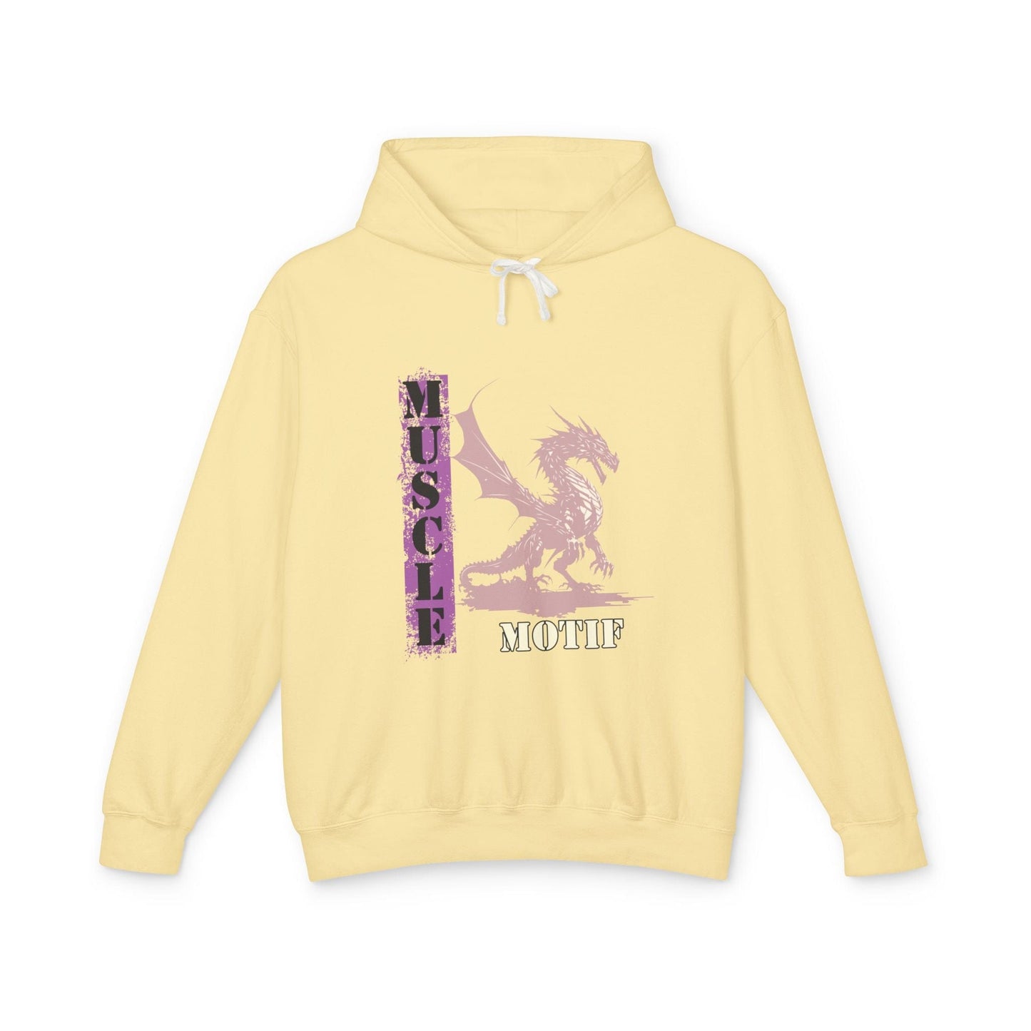 Muscle Motif Unisex Lightweight Hooded Sweatshirt - Perfect for Gym Lovers