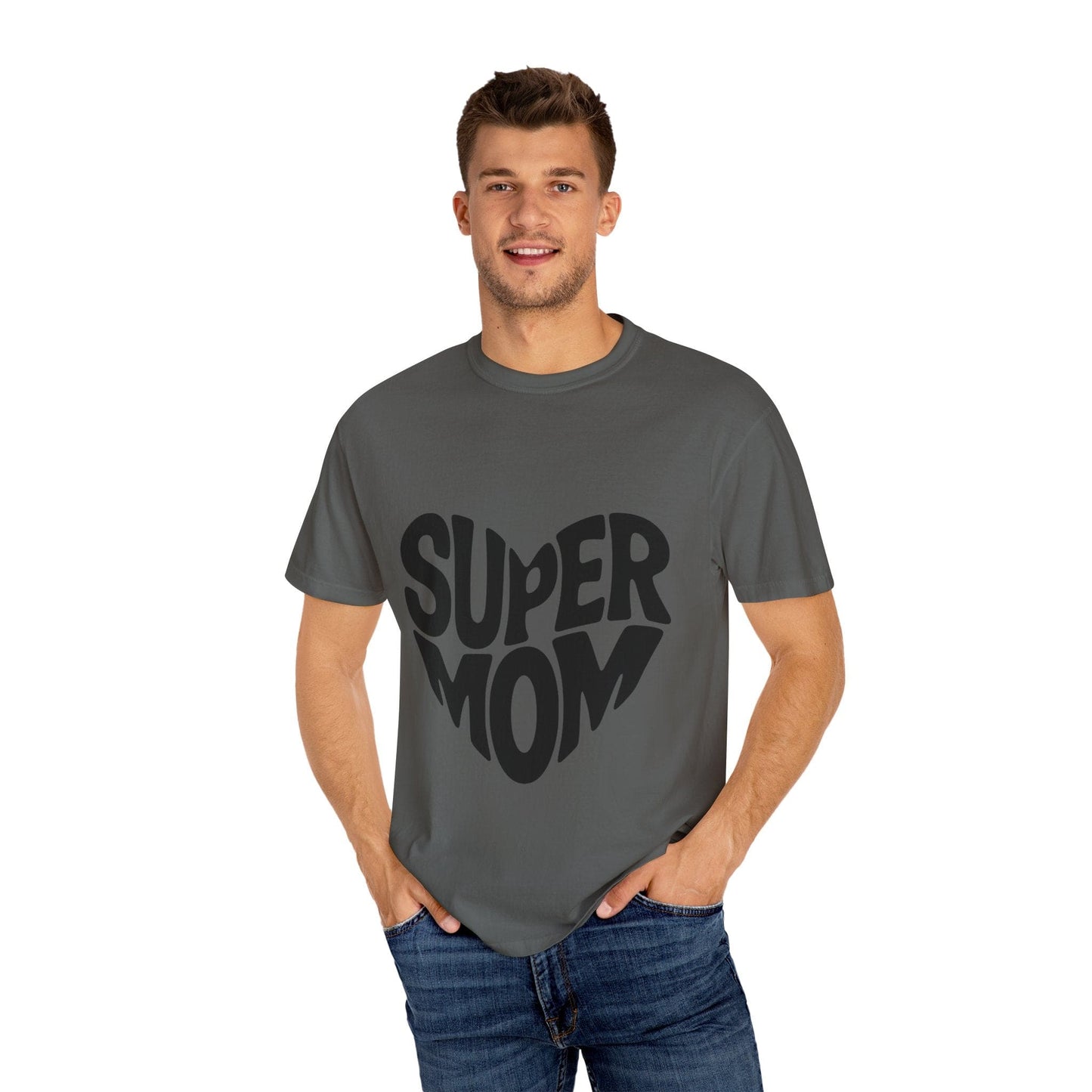 Super Mom Unisex Garment-Dyed T-Shirt - Perfect Gift for Mother's Day
