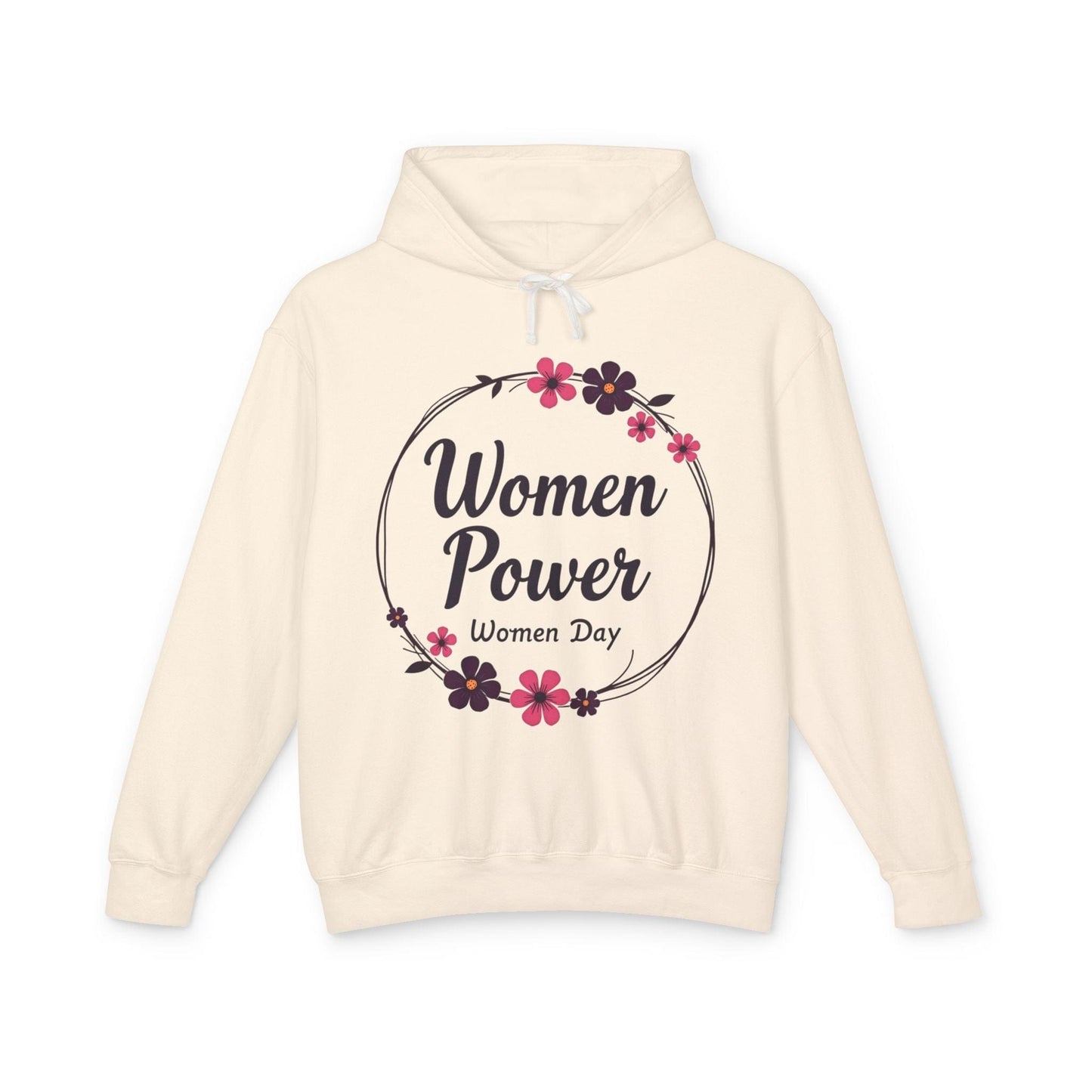 Women Power Lightweight Hoodie - Celebrate International Women's Day