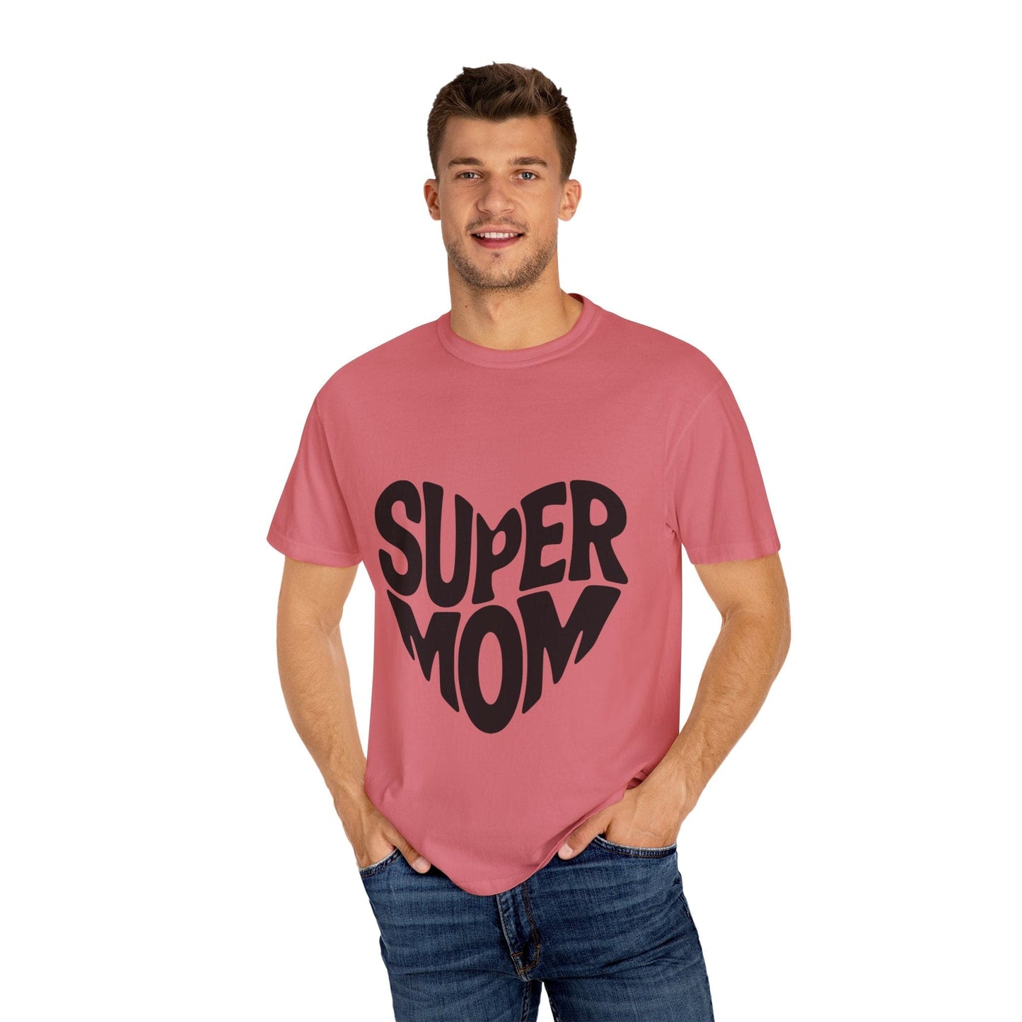 Super Mom Unisex Garment-Dyed T-Shirt - Perfect Gift for Mother's Day