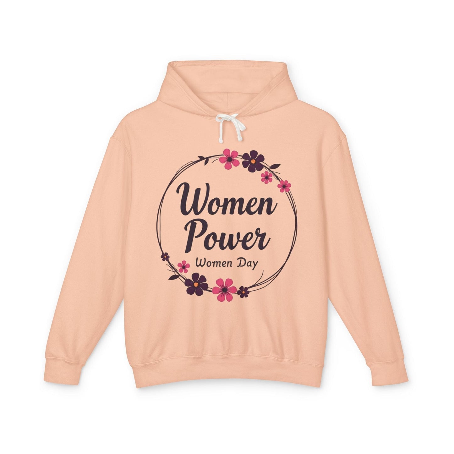 Women Power Lightweight Hoodie - Celebrate International Women's Day