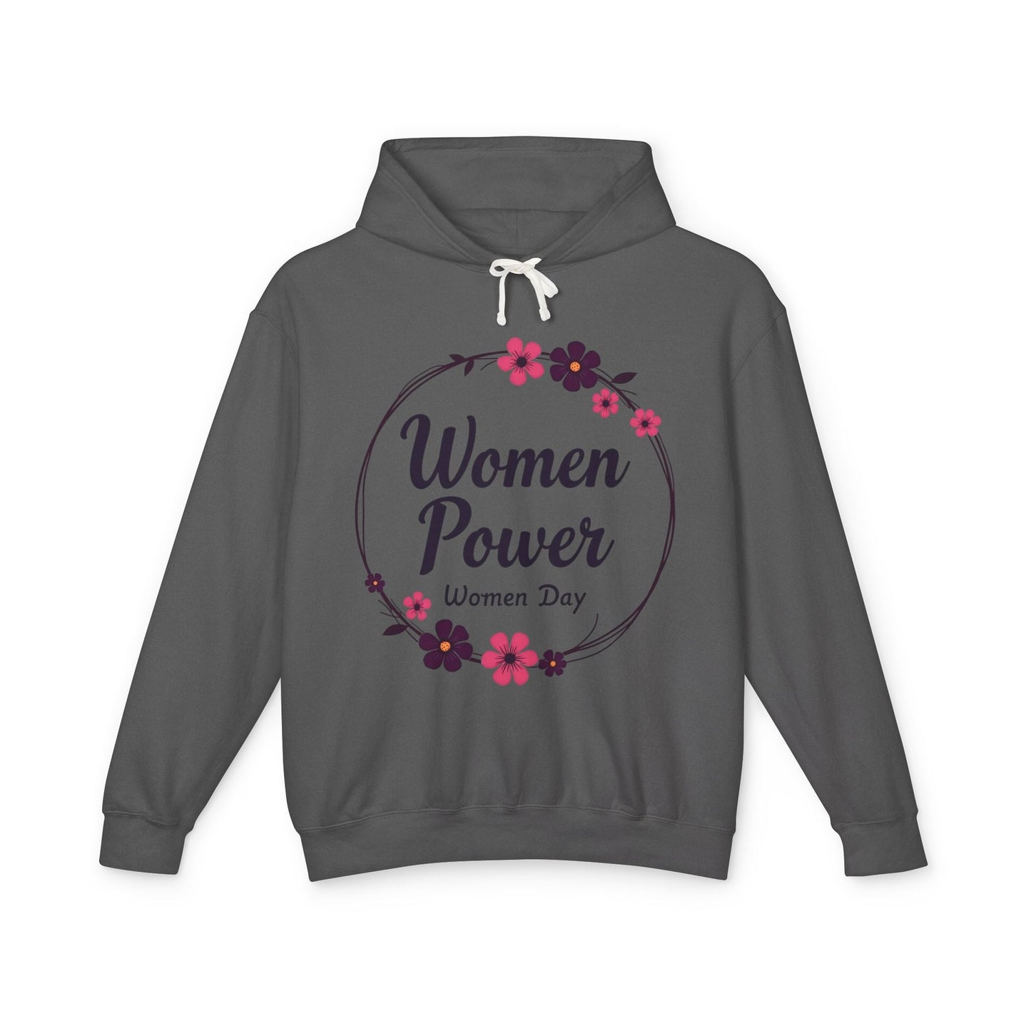 Women Power Lightweight Hoodie - Celebrate International Women's Day