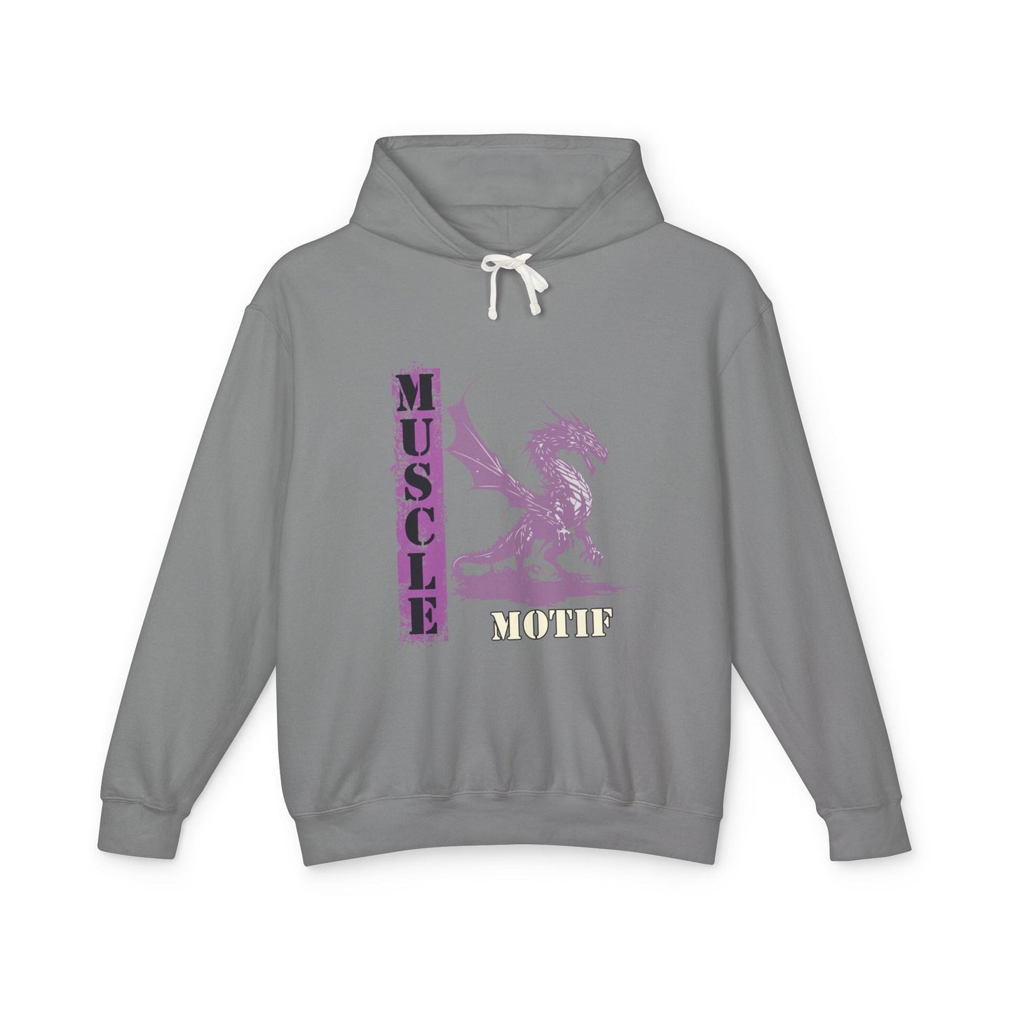Muscle Motif Unisex Lightweight Hooded Sweatshirt - Perfect for Gym Lovers