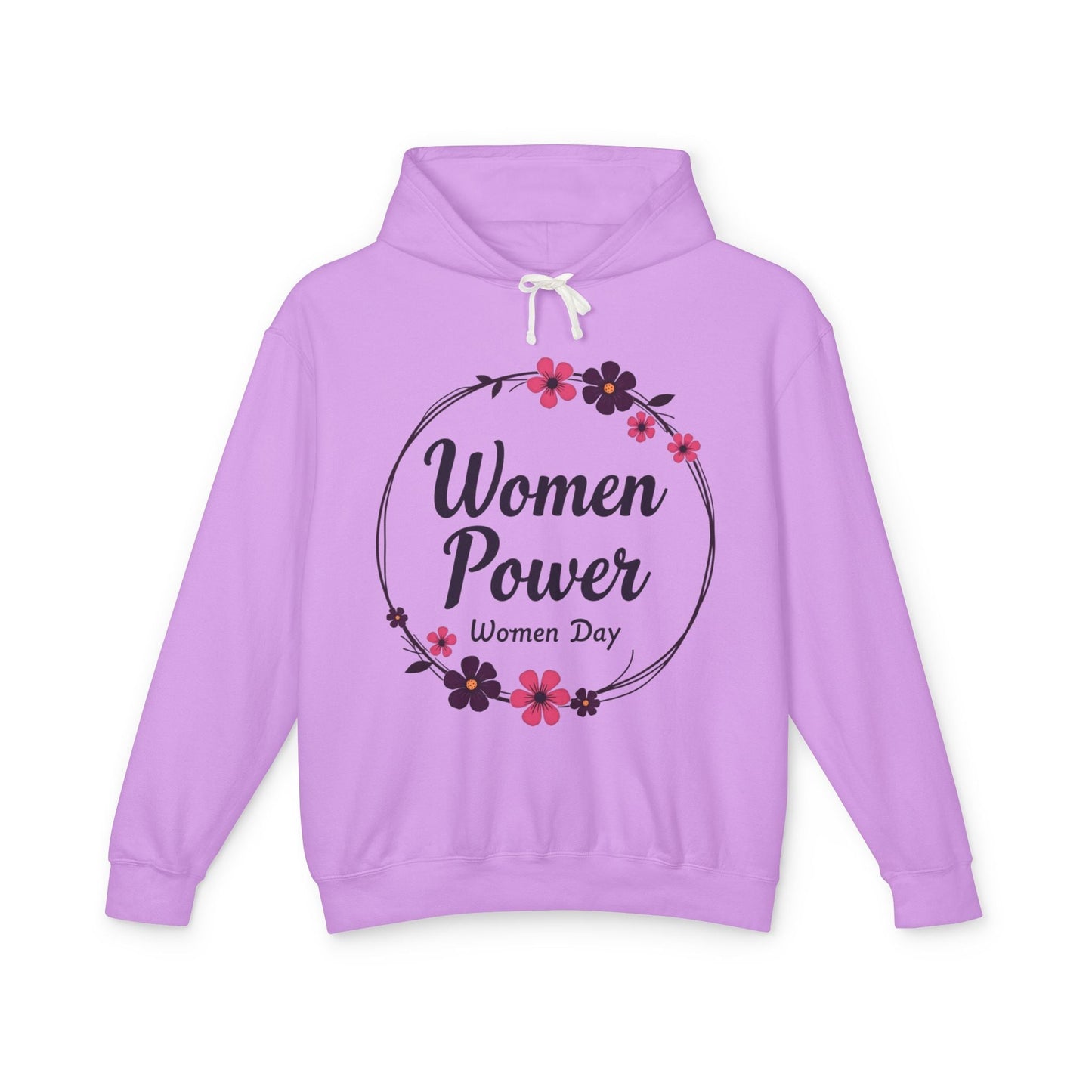 Women Power Lightweight Hoodie - Celebrate International Women's Day