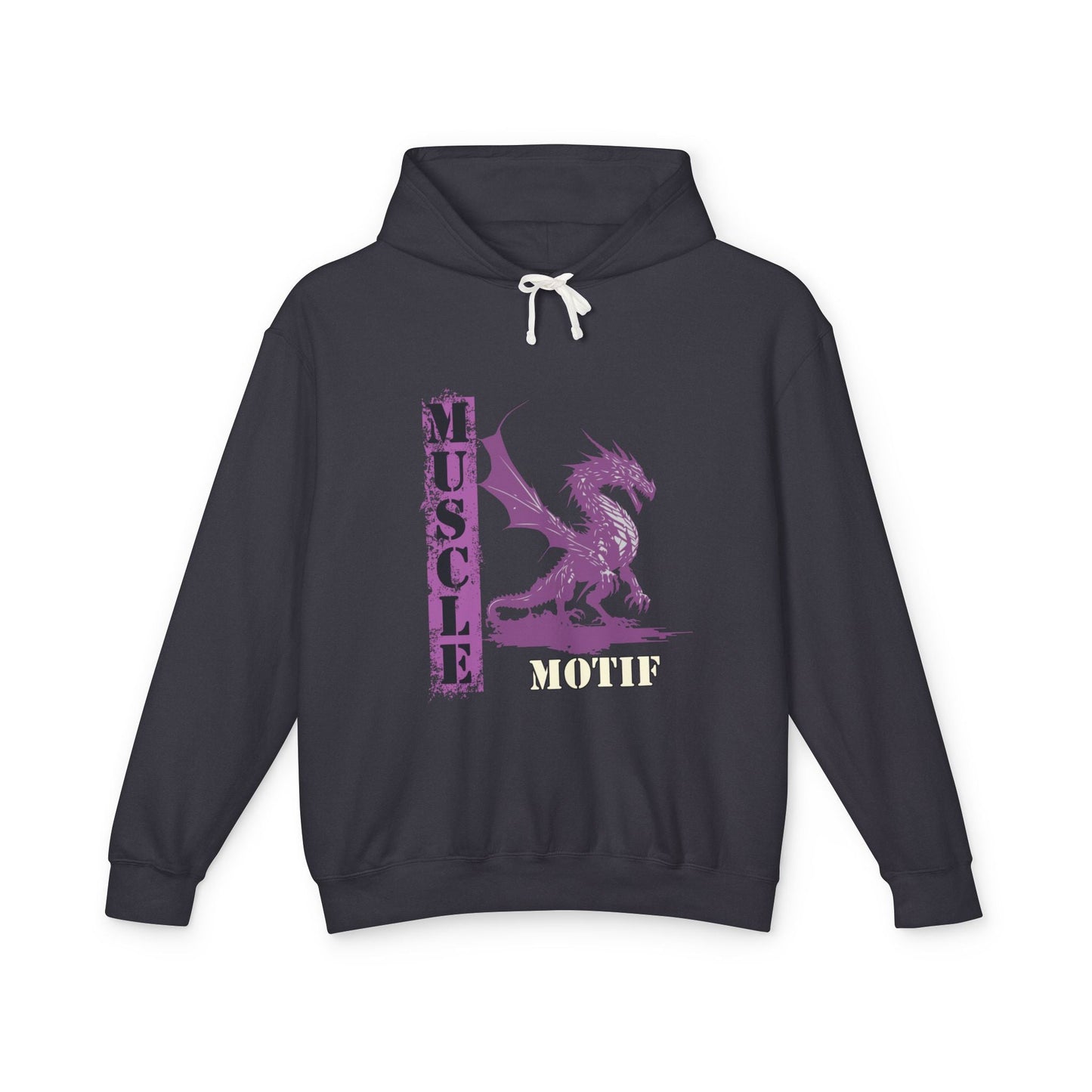 Muscle Motif Unisex Lightweight Hooded Sweatshirt - Perfect for Gym Lovers