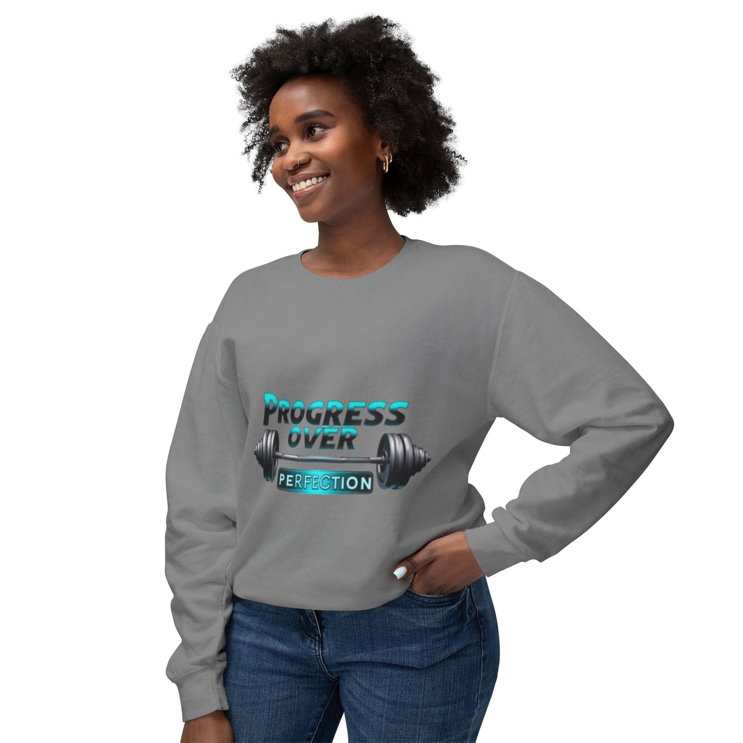 Progress over perfection Crewneck Sweatshirt