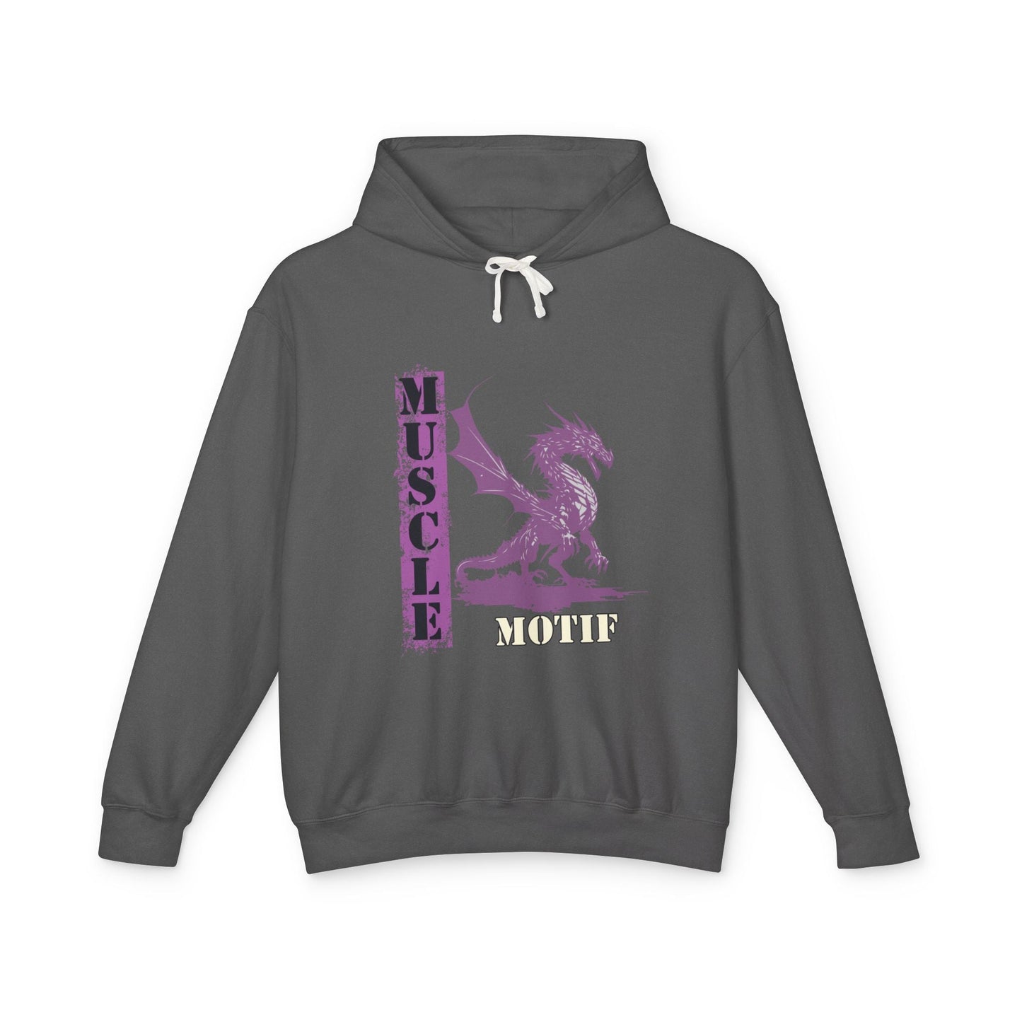 Muscle Motif Unisex Lightweight Hooded Sweatshirt - Perfect for Gym Lovers