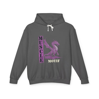 Muscle Motif Unisex Lightweight Hooded Sweatshirt - Perfect for Gym Lovers