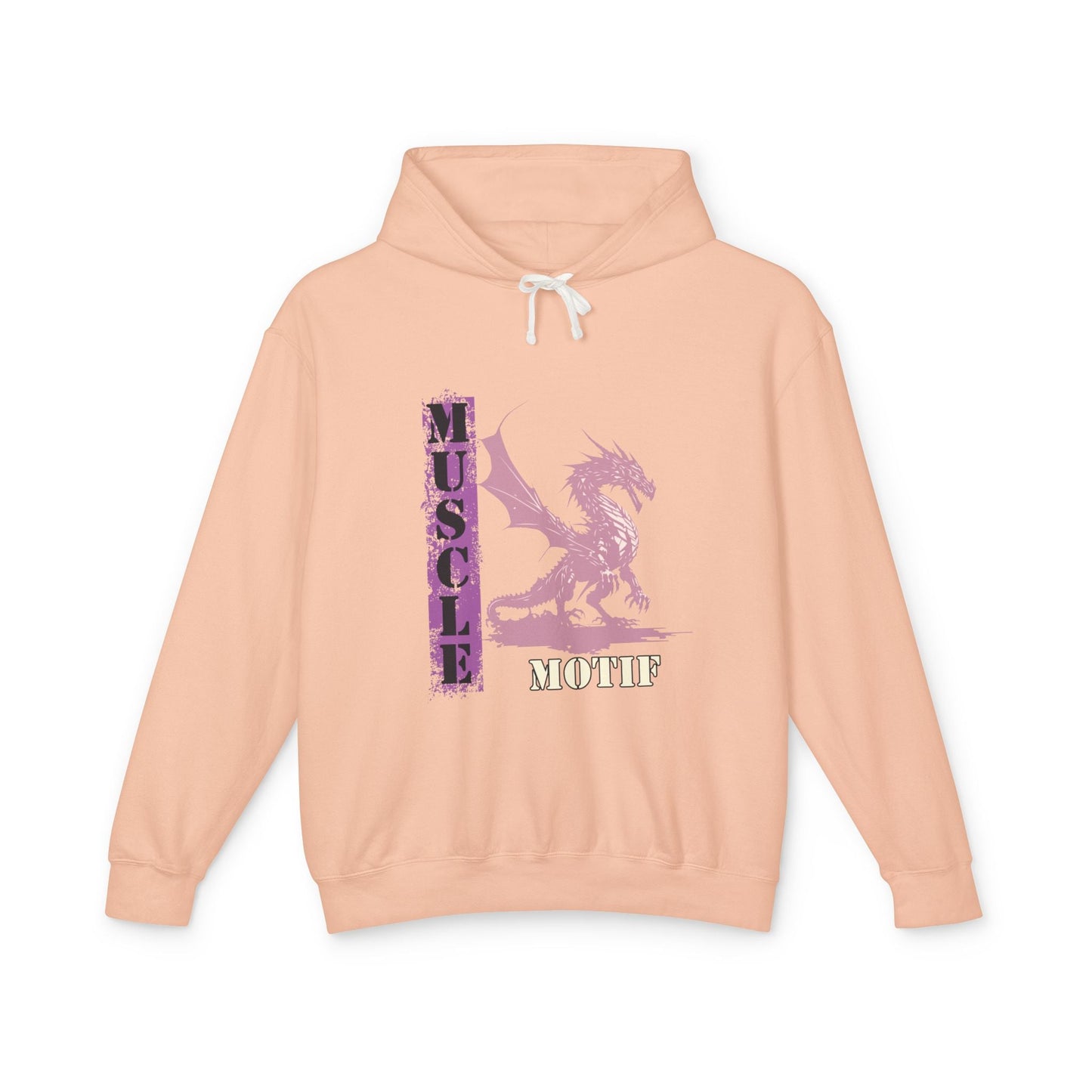 Muscle Motif Unisex Lightweight Hooded Sweatshirt - Perfect for Gym Lovers